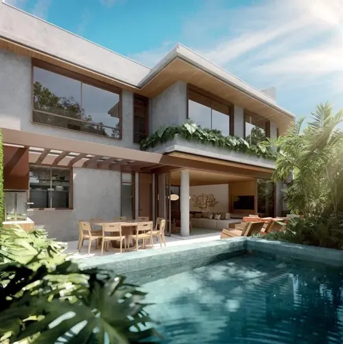 Casa em condomínio fechado com 457 m 2, 4 suítes em São Conrado - Rio de Janeiro - RJ
