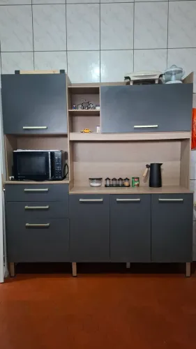 Armário de cozinha 6 portas e 2 gavetas
