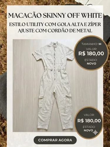 Macacão skinny Off White