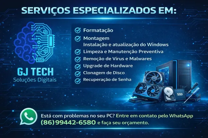 Assistência Técnica Para PCs e Notebooks