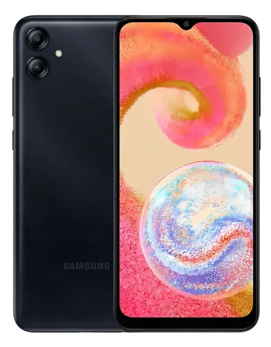 Celular Samsung Galaxy A04e - 64GB Preto 4G Octa-Core 4GB RAM 6,5? Câm. Dupla + Selfie 5M