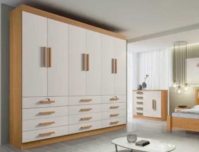 Guarda-Roupa Mônaco 6 portas e 12 gavetas l30