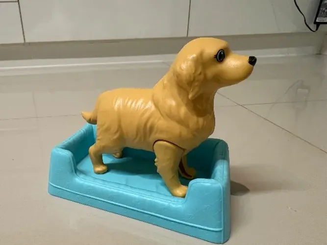 Cachorrinho com filhote Barbie com Caminha - Original Mattel