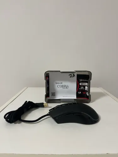 Mouse Gamer Redragon Cobra na caixa
