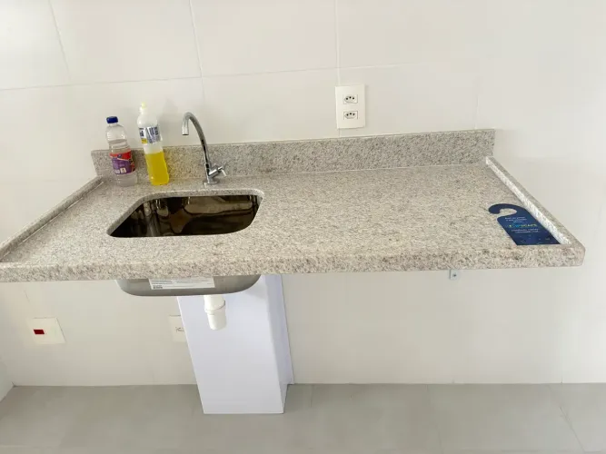 Pia cozinha com Cuba inox Tramontina 1.25x0,6m