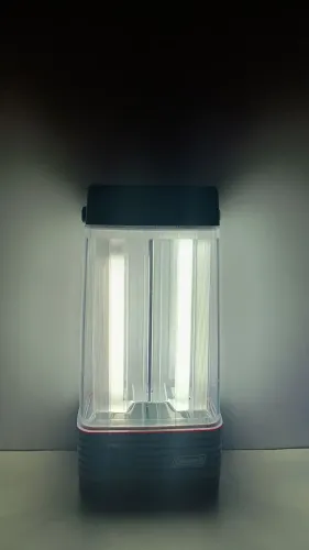 Luminária lanterna coleman antiga - Funcionando - altura 32x15x9 cm