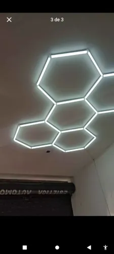Luminária de led colmeia