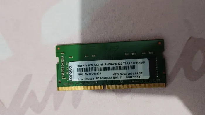 Memória RAM 8gb DDR4 (para notebook)