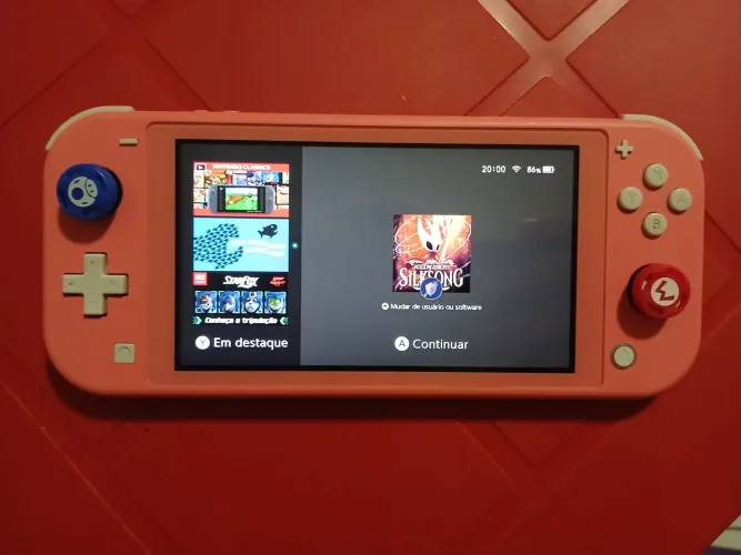 Nintendo Switch Lite Rosa 32GB + Cartão de Memória de 256GB + Case Para o Switch