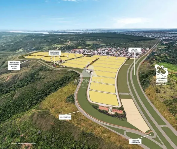 LOTE PLANO + NASCENTE + CONDOMÍNIO DE ALTO PADRÃO! JARDINS GENEBRA, PARANOÁ