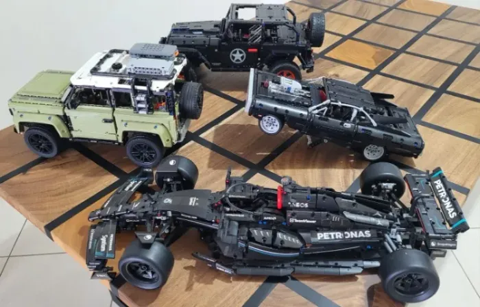 Conjunto de carros lego