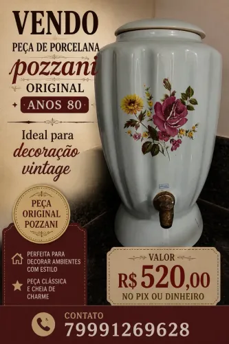 Porcelana pozzani original anos 80