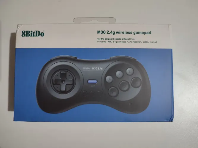 Controle 8BitDo M30 Para Sega Mega Drive E Genesis Original Com Dongle Não USB