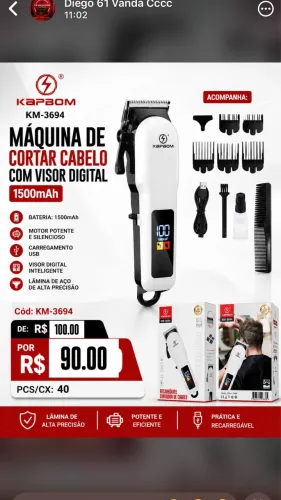 Máquina de cortar cabelo 