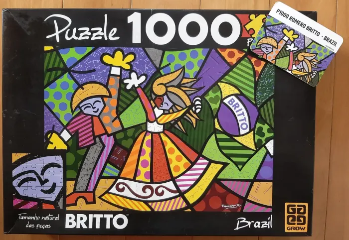 Quebra Cabeça Romero Britto Brazil 1000 peças Grow