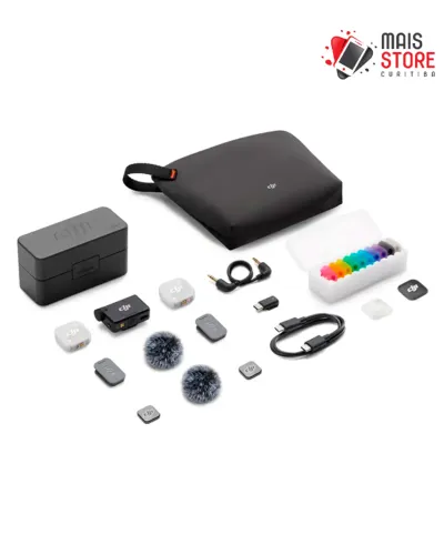 Microfone DJI Mic Mini 2 (2 TX + 1 RX + Charging Case) - Lacrado na caixa