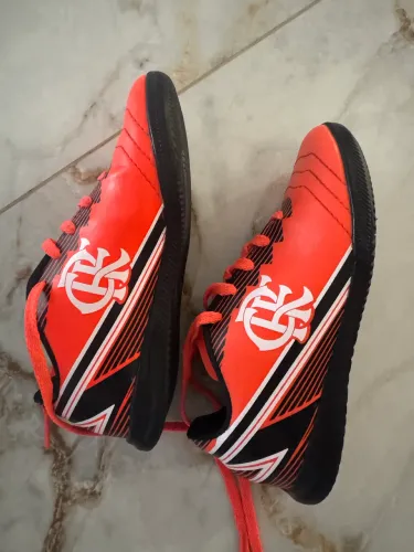 Chuteira adidas infantil futsal Flamengo