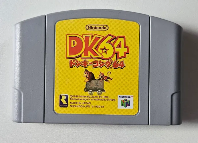 Donkey Kong 64 Original Dk N64 Japonês seminovo