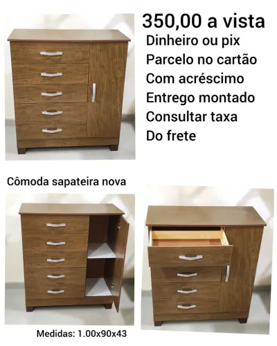 Comoda com sapateira nova