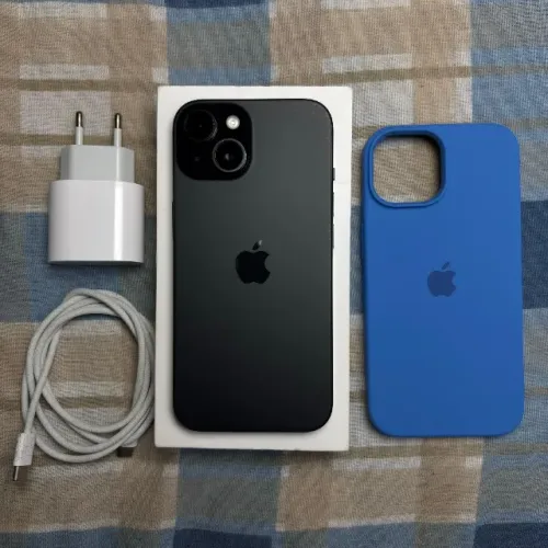 Apple iPhone 15 128GB Black Saúde Bateria 85% Todo Original Completo Caixa e Acessórios