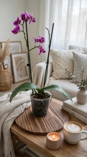 Vaso de orquídeas 