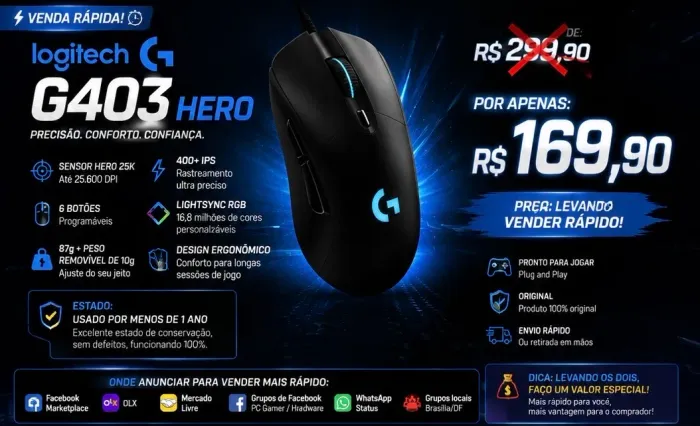 Mouse Logitech G403 HERO