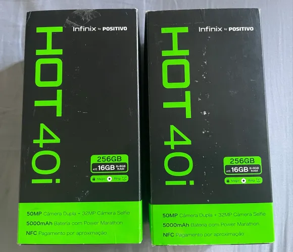 Infinix hot 40i 256gb NFC novo 0km c/nota fiscal e garantia