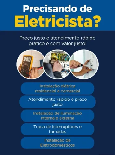 Eletricista preço bom e qualidade!