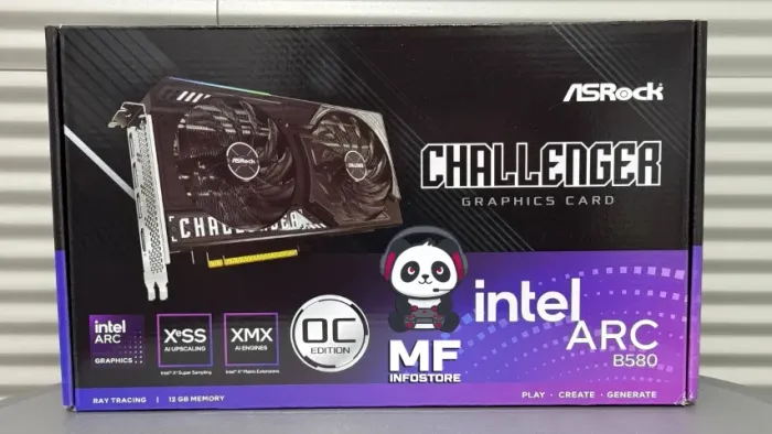 Placa de Vídeo Intel ARC B580 12GB ASRock - NOVA