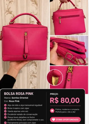 Bolsa Rosa Pink