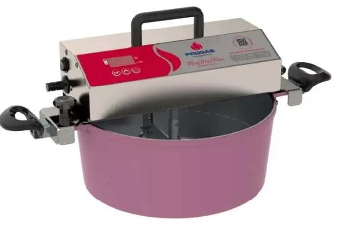 Panela Misturador de Chocolate e Doce Elétrico Progas 7 Litros Bivolt -PRMOG-07 - Rosa