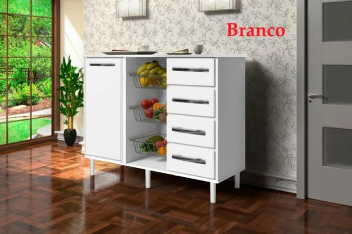 Balcao / Fruteira Berna lançamento com 4 gavetas -> Entrega + frete grátis.