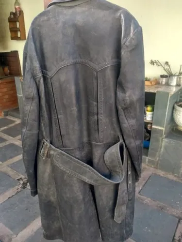 Casaco de couro legítimo