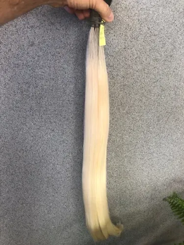 Cabelos Loiros Humanos Brasileiros de 75 cm lindos 