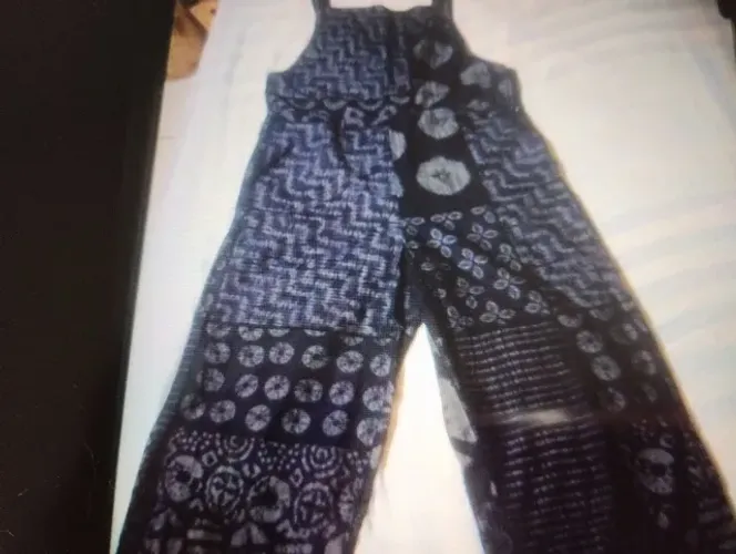 Macacão Pantalona Estampado Jeans G