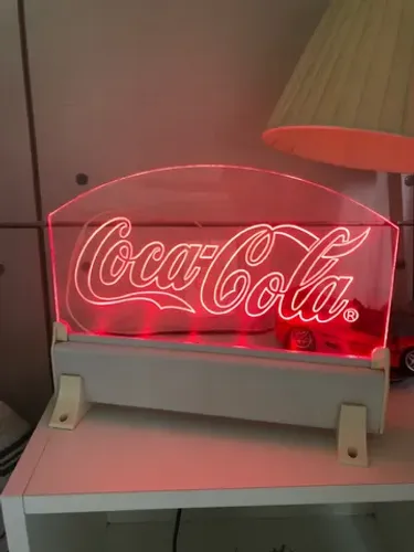 Abajour Luminoso Neon Coca-Cola