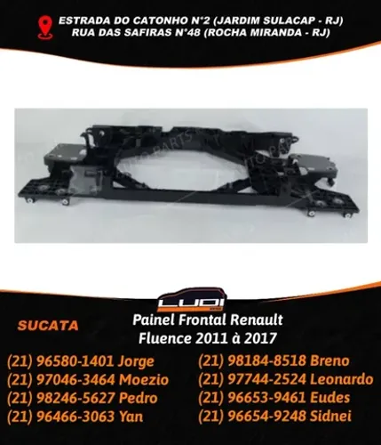 Painel Frontal Renault Fluence 2011 à 2017