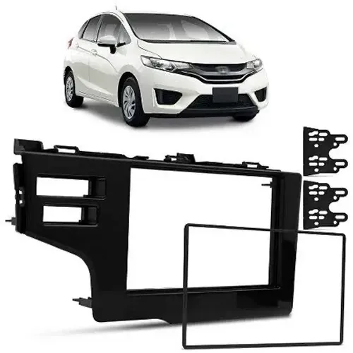 Moldura 2 din 10 Polegadas Honda Fit 2014 2015 2016 2017 2018 2019 2020 2021 