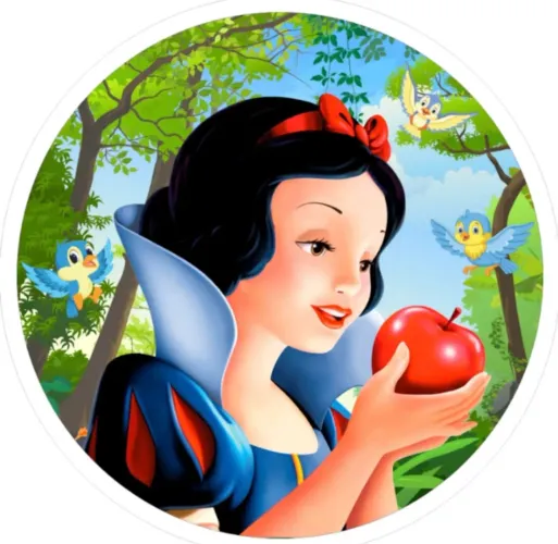 Capa de Painel Branca de Neve - Festa Infantil - Decoração