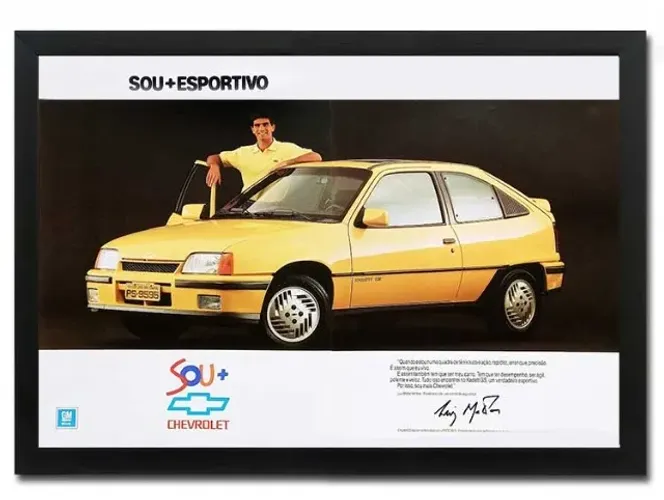Kadett GS ou GSI - Quadro decorativo com propaganda ou matéria original de revista