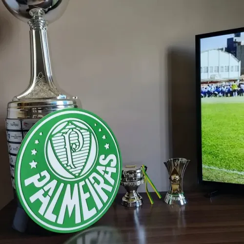 Quadro escudo 3D Palmeiras 