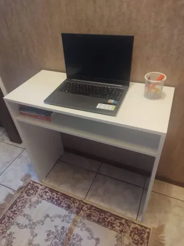 Escrivaninha em MDF branco nova 80x35cm fabricação própria