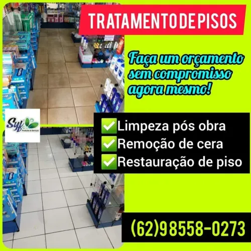Limpeza de Pisos e pós obra 