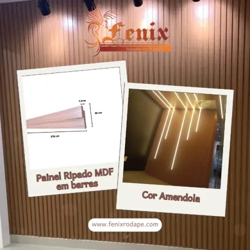 Painel Ripado em MDF - Barras de 2,70 metros