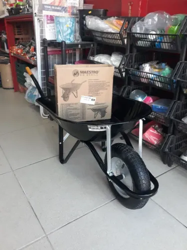 Carro de mão cor prata galvanizado ou Preto Capacidade 100kg