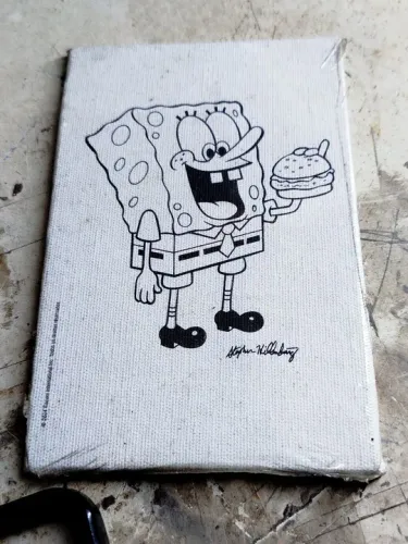 Tela para pintura Quadro Bob Esponja