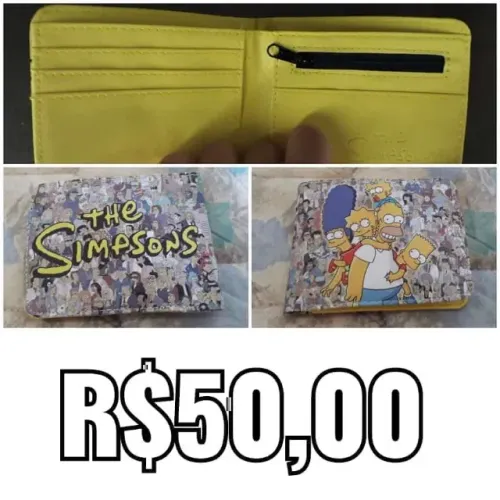 carteira simpsons - Dia das crianças