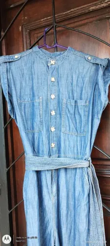 Macacão Jeans Feminino Tam P