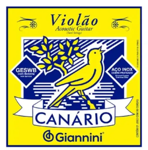 ENCORDOAMENTO GIANNINI VIOLAO GESWB ACO C/BOLINHA