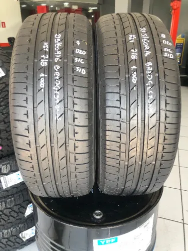 Kit 02 Pneus 215/60r16 Bridgestone Bridgestone Ecopia Ep150 (Usado) 7/8